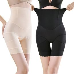 Vrouwen Shapers Vrouwen Zomer Ijs Zijde Hoge Taille Shapewear Shorts Slipje Naadloze Dij Slimmer BuLifter Tummy Controle Body Drop