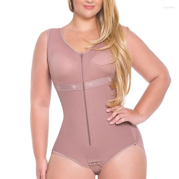 Femmes Shapers femmes contrôle du ventre Shapewear corps complet Shaper post-partum ouvert entrejambe Fajas aplatir l'abdomen Body