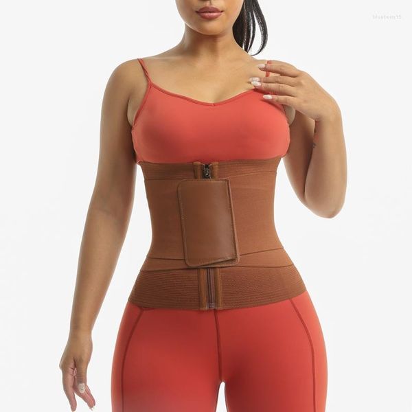 Shapers Femmes Femmes Taille Entraîneur Entraînement Ceinture Abdomen Ventre Minceur Corset Modelage Sangle Pour Perte De Poids Bandage Wrap Faja Colombiana