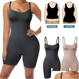 Women'S Shapers Femmes Body Shapewear Femmes FL Body Shaper Ventre Contrôle Minceur Gaine Bout À Bout Push Up Cuisse Plus Mince Abdome Dhus7