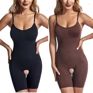 Vrouwen Shapers Womens BuLifter Bodysuit Full Body Shaper Dij Slanker Tummy Controle Open Kruis Shapewear Jumpsuits