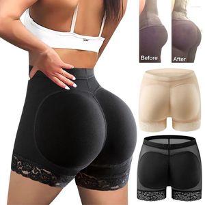 Femmes's Shapers Femmes Bulifter Shapewear rembourré dentelle culotte sans couture hanche rehausseur corps shaper boyshort sous-vêtements butin short de levage