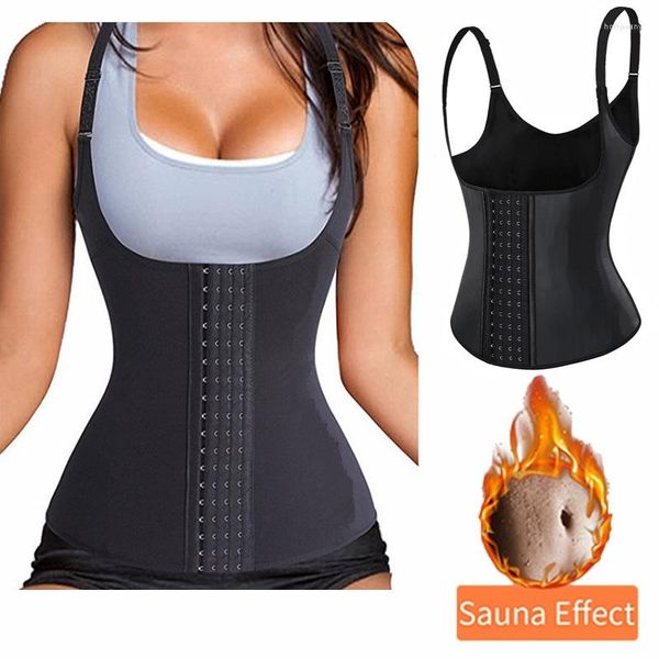 Moldeadores de mujer Entrenador de cintura para mujer Corsé Chaleco Camisetas sin mangas transpirables Coraza Control de barriga Fajas para adelgazar Body Shaper Tela sudorosa