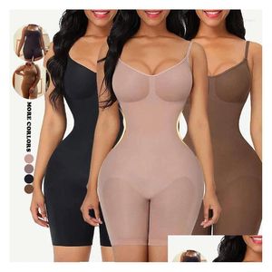 Shapers pour femmes femmes femmes cordes-corps genou haute compression post-partum utilise la gaine mincer