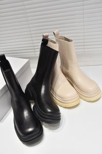 Chaussures pour femmes Ash Boots Storm As-storm Bottes mi-mollet en cuir pour femmes Taille européenne 35-39 Noir Beige