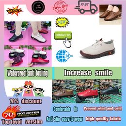 Chaussures pour femmes Designer Casual Platform Chaussures âgées pour femmes homme True soft Tendon de vache base souple Confortable plat Confortable antidérapant ne fatiguant pas les pieds