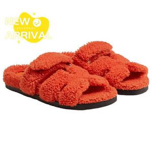 Damesschoenen zomer coole slippers ontwerper sandalen strand reizen rok bijpassende schoenen chipre pluche slippers dames oranje