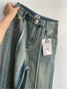 Dames korte jeans vintage hoge taille moeder oversized wide been broek Baggy blauw elegante streetwear retro chic lady broek Koreaanse stijl 230428
