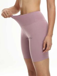 Pantalones cortos para mujeres 14 colores 2023 shorts sexy gimnasios Flaclect estiramiento alto de la espera de color sólido