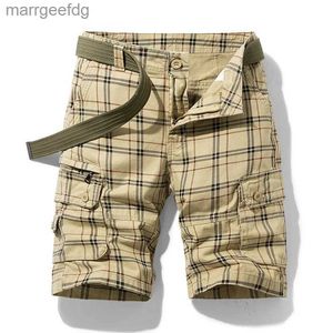 Vrouwen Shorts 2021 Zomer Nieuwe Katoenen Cargo Mannen Mode Hot Casual Leger Tactische Militaire Korte Broek Losse Zak 240329