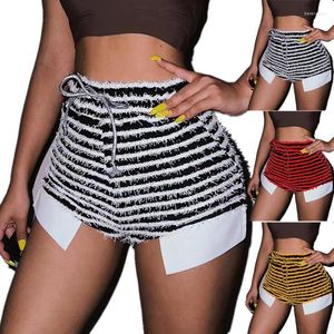 Dames shorts 2023 Hare Side Split broek Women Zebra Print Skinny Lace Wild Casual Streetwear Elastische Mini Long Pant Bottoms