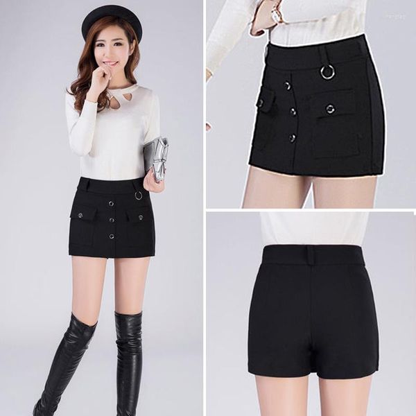 Shorts pour femmes 2023 coréen décontracté all-match Slim Culottes portant une jupe surdimensionnée d'automne