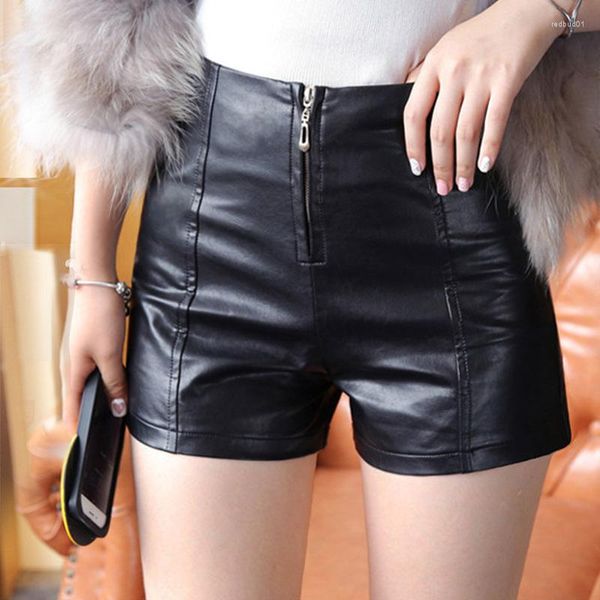 Short féminin 2023 Femme en cuir pu solide