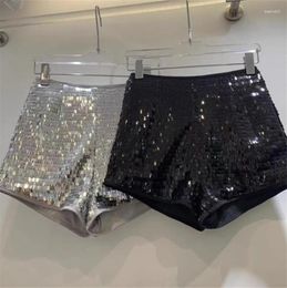 Dames shorts 2023 Zomer glanzende pailletten voor vrouwen beroemdheidsstijl sexy streetwear vrouwelijke modedekleding y4053