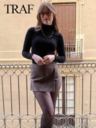 Shorts voor dames 2024 mode culottes solide strakke korte broek meerdere kleuren streetwear vrouwelijk veelzijdige formele stijl chic