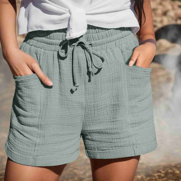 Pantalones cortos de mujer 2024 nuevo verano Casual mujeres pantalones cortos básicos pantalones deportivos señoras moda ropa de calle de casa ropa de playa 240329