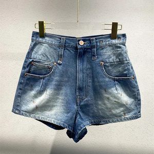Shorts féminins 2024 Été Femmes Denim droit High Taist Casual Ladies Loose Short Jeans