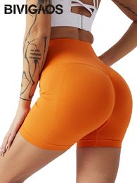 Shorts pour femme BIVIGAOS été taille haute Push Up Fitness Mini Sexy Sport Leggings courts pêche bout à bout Biker 231116