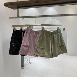 Short féminin Pantalon de jambe large à pois décontracté.