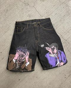 Dames shorts Casual vrouwen y2k retro losse zomer over knie strand hiphop denim punk rock gotische sport Koreaanse mode