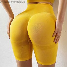 Shorts pour femmes Cloud Hide Shorts de yoga taille haute Sexy Butt Fitness Short Gym Scrunch Femmes Workout Tight Sport Leggings à séchage rapide Tummy Control Z230704