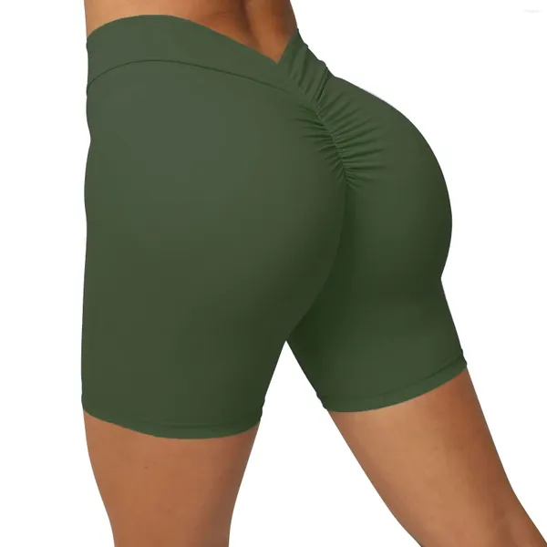 Pantalones cortos de compresión para mujer, pantalones cortos de entrenamiento para correr, Yoga de algodón para 5 Fitness en bicicleta