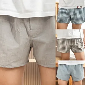 Short féminin Cool Mens Sleep Pyjama Coton Boxers Salons lâches décontractés Open Front Summer Short 6xda
