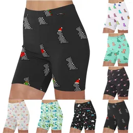 Shorts pour femmes imprimé animal mignon femmes yoga taille haute push-up mini pantalon court butin vêtements de gymnastique athlétique course sport