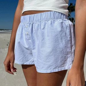 Shorts pour femmes mignons bouton imprimé doux bouton de pyjama avant de pyjama de couches