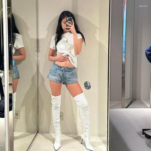 Shorts pour femmes Design Femmes Taille basse Denim Denim Slim Fit Pantalon 2023 Summer Jeans Mini pour