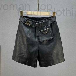 Shorts pour femme marque de créateur bottes et pantalons printemps été nouvelle taille haute ample minceur noir fond jambe large F845 0GE9