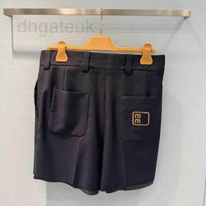 Marque de créateurs de shorts pour femmes Shenzhen Vêtements européens haut de gamme, patch de broderie de lettres, shorts de costume, pantalon + pantalon long 8114