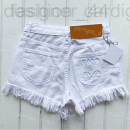 Shorts pour femmes Designer Plus Taille Pantalon Brodé Femmes Court Blanc Sexy Denim Été Cool Charmant Mini Jeans 85OT W3UN