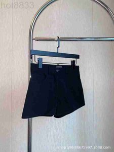 Dames Shorts Ontwerper Verminderde Leeftijd Veelzijdig Zwart Denim Slim Fit A-lijn Hotpants voor Dames 23 Zomer Nieuw C4AM
