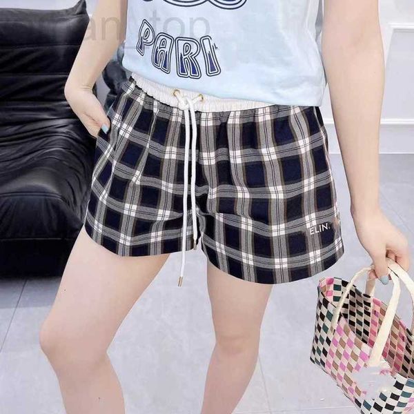 Diseñador de pantalones cortos para mujeres Shenzhen Nanyou High End Wear 2024 Summer Nuevo checker fresco y dulce deseo puro niña picante mini para mujeres da76