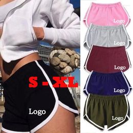 Damesshorts DIY Dames Sport Yoga Fitness Running Korte broek Outdoor Workout Zomer Dames Pas uw logo aan