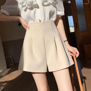 Pantalones cortos para mujeres elegantes para mujeres Femenina de verano Estilo casual A Línea A Damas Chiffon Traje de entrenamiento de la pierna ancha de la pierna corta G21