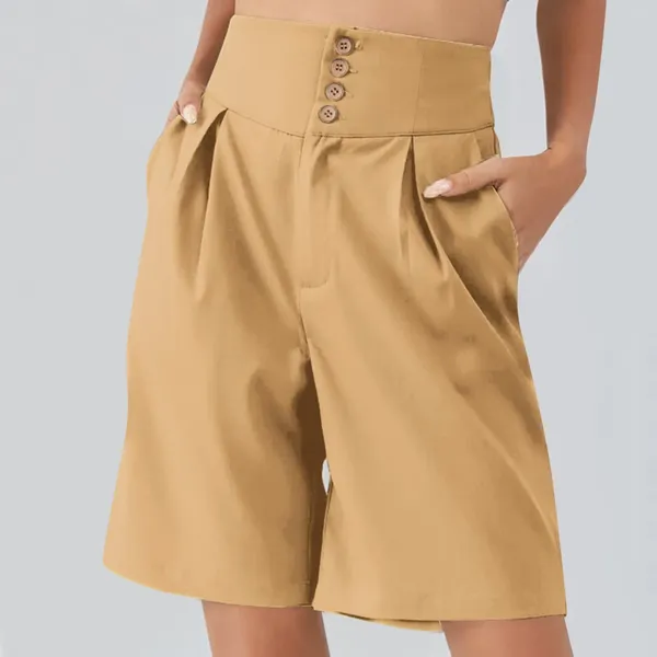 Pantalones cortos para mujer Pantalones elegantes Mujer Estilo americano europeo Color sólido Talle alto Pantalón lindo Ajuste Bragas para mujer Control de barriga sin costuras
