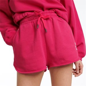Women's Shorts Borduurwerk Elastische Taille Losse Lace-Up Casual Zomer Sweatpants 210722