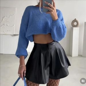 Shorts Femmes Automne Mode Noir Mini Pour Femmes Faux Cuir Femme Mignon PU Lâche Kawaii Streetwear