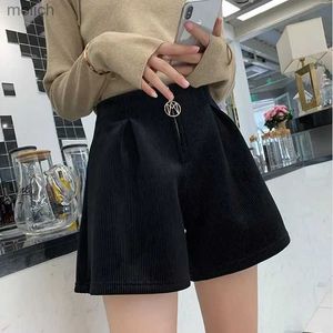 Dames shorts mode rits rits patchwork shorts lente herfst hoge taille vaste los plus size a-line brede been broek casual trend vrouwen kleding wx