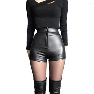Short femme femme Ultra PU cuir Sexy noir pour femme printemps été taille haute bas serré Hippie 2023 femme