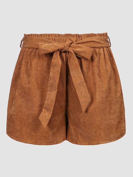 Pantalones cortos de mujer Finjani Paperbag cintura pierna ancha cinturón pantalones cortos de talla grande verano Sexy pantalones cortos de moda para mujer 230331