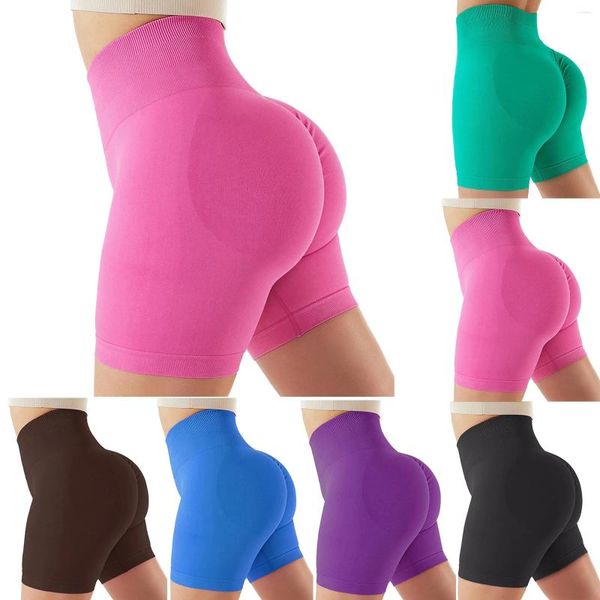 Pantalones cortos para mujer Fitness Yoga Cintura alta Suave Spandex Equitación Danza Hombres Ejercicio para mujer