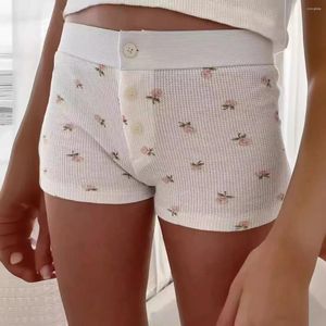 Dames shorts Bloemwafelsknoppen voor vrouwen zomer trending kleding 2024 Kawaii schattige korte broek meisjes jeugdige 200s y2k skort