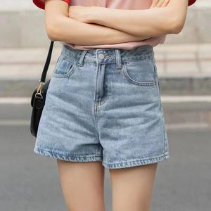 Dames shorts Gidyq zomer Casual denim vrouwen Koreaanse mode High Tailed Solid Ladies Jeans Streetwear Baggy All Match Female
