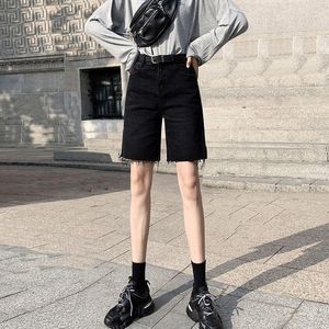 Dames shorts goohojio 2023 zomer hoge taille slanke denim vrouwen mode plus size dames sexy vrouwelijke knie lengte broek