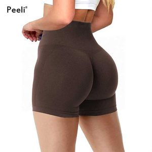 Shorts féminins High Amplify Shorts sans couture Femmes Scrunch Butt Yoga Shorts Push Up Shorts de gym