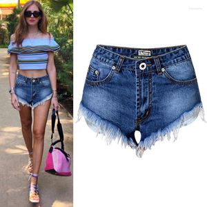 Shorts pour femmes taille haute droite Denim Jeans gland femmes Sexy décontracté pantalon court femme tenues d'été mode Streetwear 2023 XXS