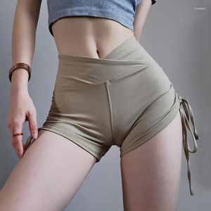 Short féminin High Workout Fitness Femme Ins Style Candy Colours COST CNUCHAT MATCH BURMable Stretch Skinny Biker Summer